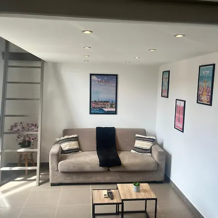 Loft Chaleureux - Climatisation - Wifi - 650 M Du Palais Des Festivals, Appartamento *